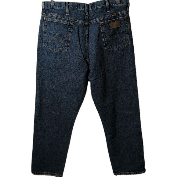 Wrangler George Strait Cowboy Cut Collection Jeans Men's Size 37x31 Blue Denim - Picture 3 of 9
